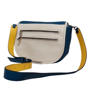 Marc By Marc Jacob's Luna Color Block Leather Shoulder Crossbody EUC